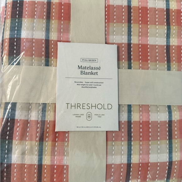 Threshold Other - Threshold Multicolor Matelassé Blanket Full/Queen